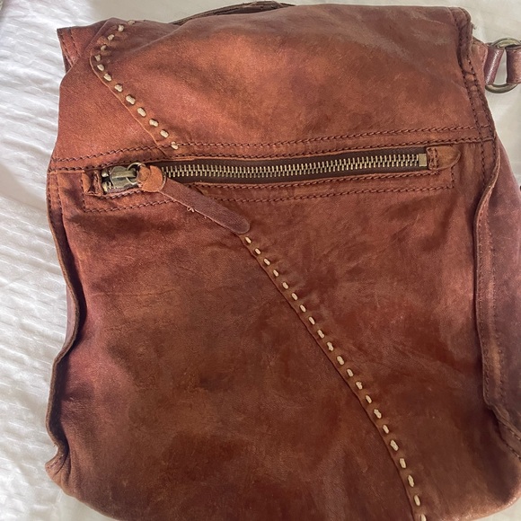 Vintage Lucky Brand Rich Brown Crossbody Bag - Picture 3 of 4